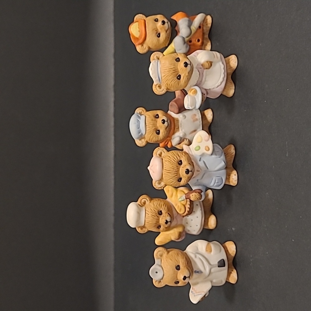 Set of 6 Homco Occupation Bears